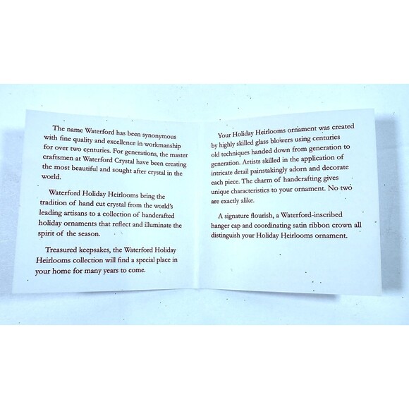 Waterford Sapphire Scroll Egg Jeweled Blown Glass Ornament Rare 1997 Handmade - Picture 12 of 13